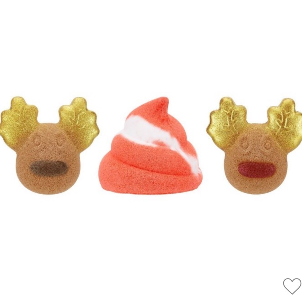 Nwt Holler and Glow Snow Deer Bathing Trio Gift Set 3 count reindeer Christmas